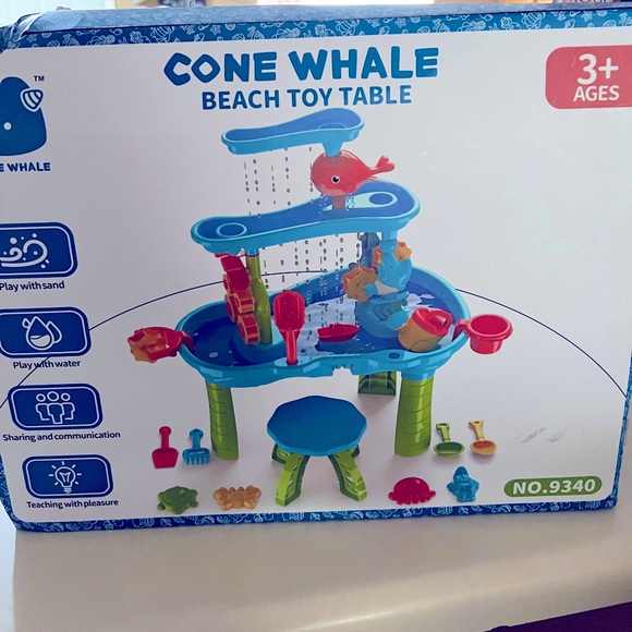 cone whales Toys Conewhale Kids Sand Water Table Toddlers 3tier Sand Table And Water Play